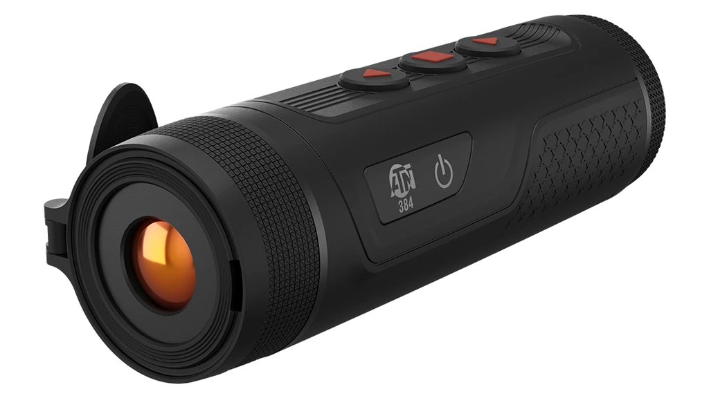 ATN BlazeSeeker 6 handheld thermal monocular, studio three-quarter view