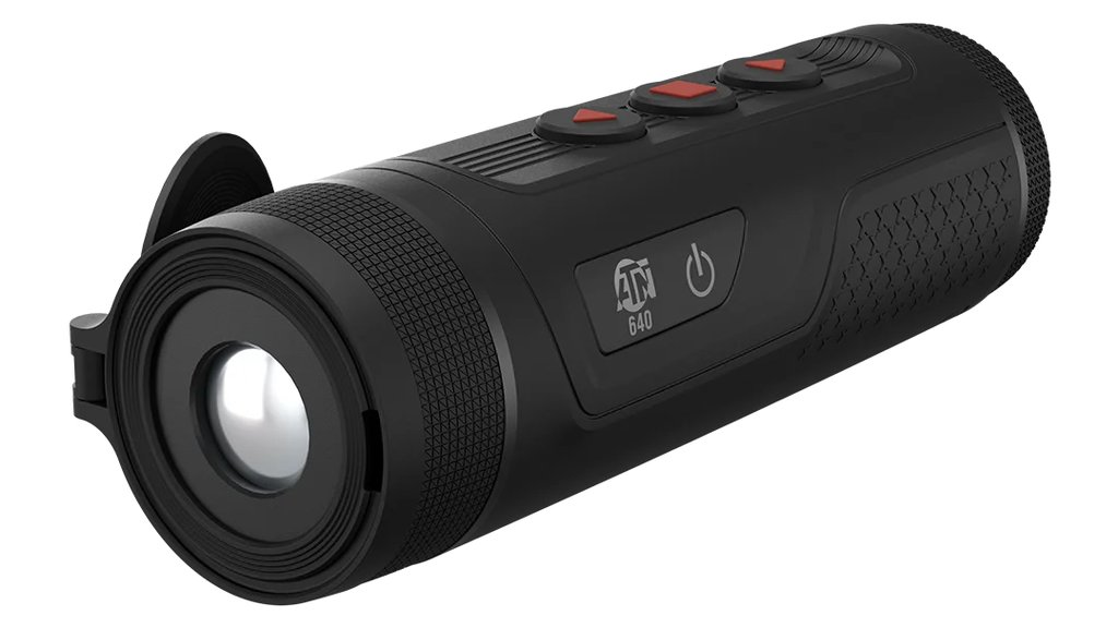 ATN BlazeTrek 6 handheld thermal monocular, studio three-quarter view